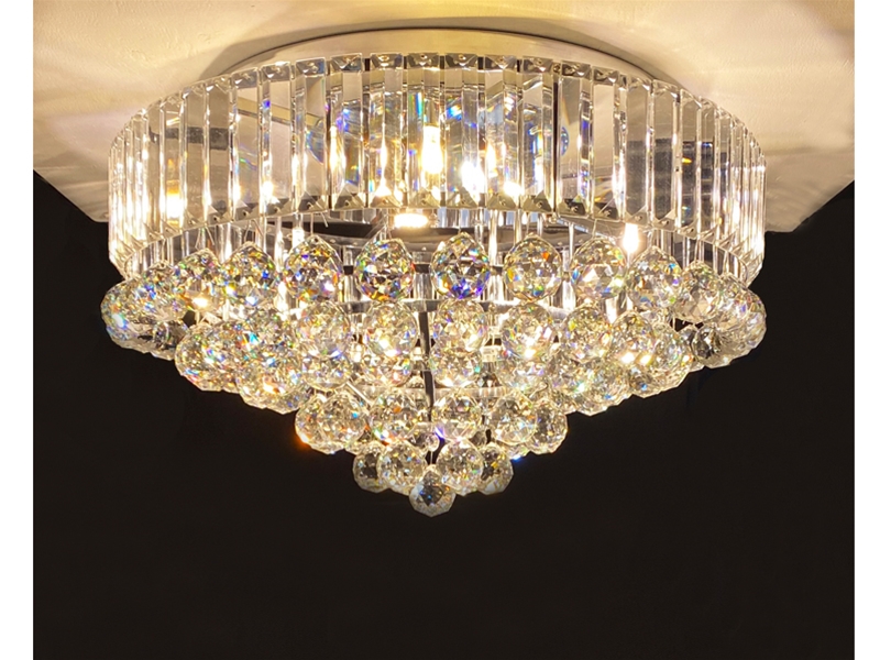 crystal ceiling lamp 86003-55 chrome