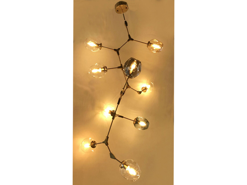 VAtom-9V vertical messing (Molecule / Atom vertical Lamp)