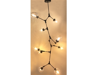 VAtom-9V vertical black (Molecule / Atom vertical Lamp)