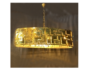 metaal Ovaal lamp bladgoud