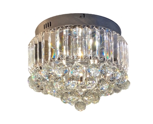 crystal ceiling lamp 86003-40 chrome