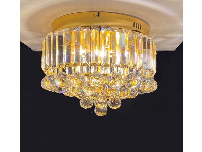 kristal plafond lamp 86003-40 Goud