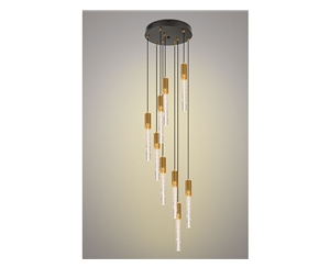 Kiki-9 rond  crystal gold