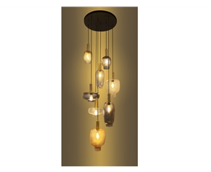 Rain-8 glass hanglamp