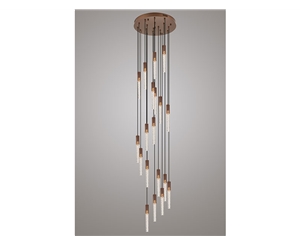 Kiki-19 rond antike Bronze Kristall